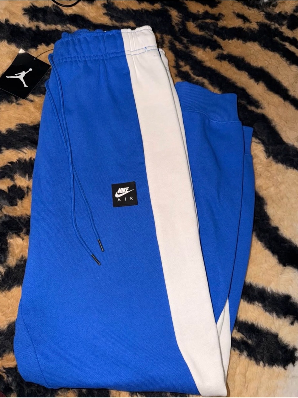 Nike Air Jordan brand Blue and White Colorblock Joggers small men
